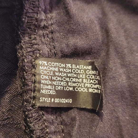 Club Monaco Black Floral Brocade Jeans Pants sz 8 Preppy Flower lace - Picture 8 of 8